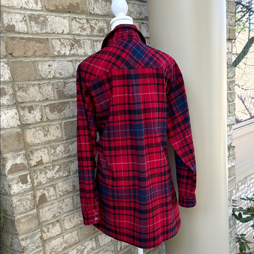 Brand New LOFT Red and Blue Plaid Shirt - Picture 5 of 12